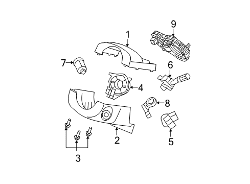 2007 Ford Edge Anti-Theft Components Diagram