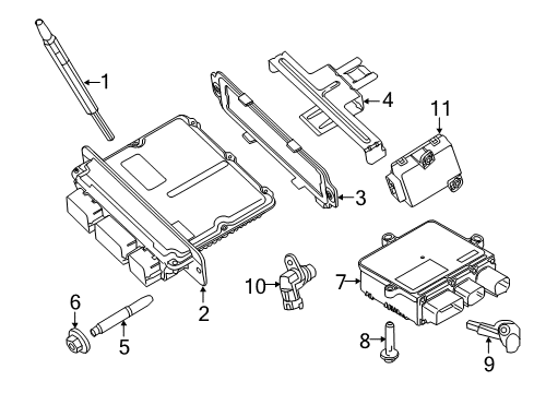 2013 Ford F-250 Super Duty Module - Engine Control - EEC Diagram for DC3Z-12A650-ADL