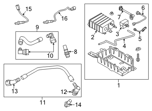 2015 Ford Mustang Emission Components Diagram 2 - Thumbnail