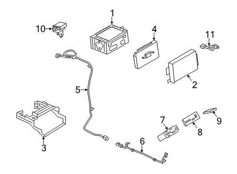 2018 Ford Escape Navigation System Components Diagram