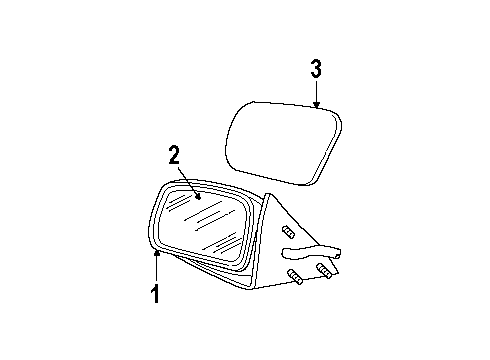 2002 Mercury Grand Marquis Outside Mirrors Diagram