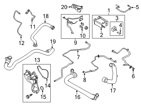 2014 Ford Fusion TUBE ASY - FUEL VAPOUR SEPARAT Diagram for DG9Z-9D289-S