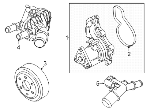 2023 Ford Bronco Sport Water Pump Diagram