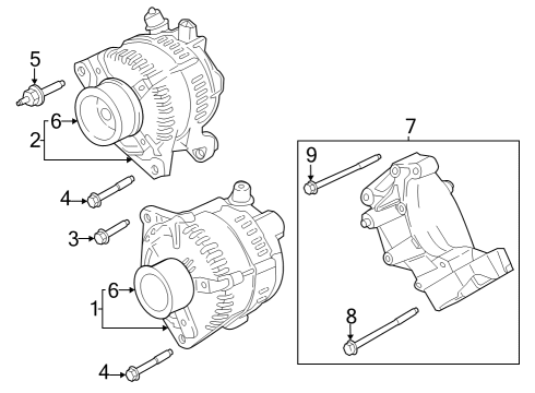 2023 Ford F-350 Super Duty Alternator Diagram