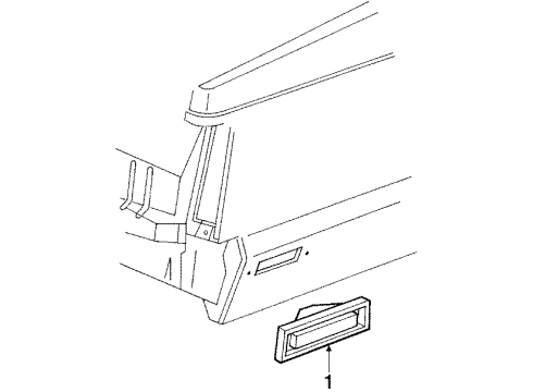 1986 Lincoln Mark VII Side Marker Lamps Diagram