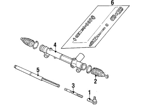 1984 Ford Mustang Steering Gear & Linkage Diagram