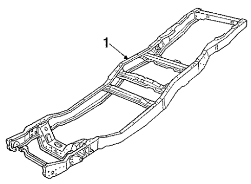 1991 Ford F-350 Frame & Components Diagram 2 - Thumbnail