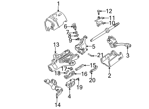 2000 Ford F-150 Ignition Lock, Electrical Diagram 2 - Thumbnail