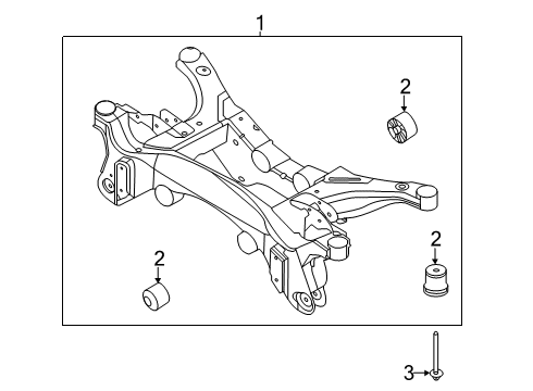 2022 Ford Escape Suspension Mounting - Rear Diagram 2 - Thumbnail