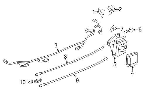 2019 Lincoln Navigator WIRE - PARKING DISTANCE AID SE Diagram for JL7Z-15K868-B