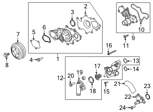 2024 Lincoln Navigator Water Pump Diagram