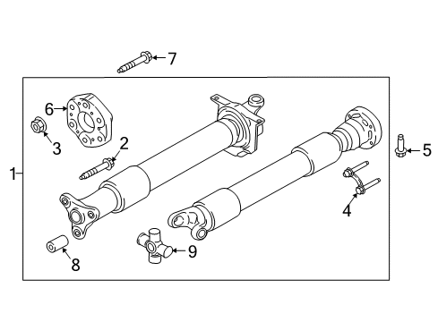 2015 Ford Mustang Drive Shaft - Rear Diagram 1 - Thumbnail