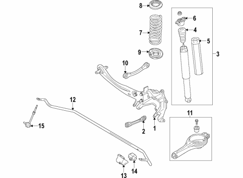 2019 Lincoln MKC Antisqueak - Rear Spring Diagram for AV6Z-5586-A