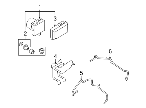 2010 Lincoln MKS Anti-Lock Brakes Diagram 1 - Thumbnail