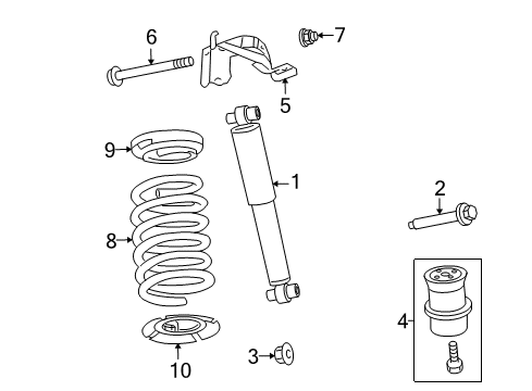 2007 Ford Fusion Bracket Diagram for 7E5Z-18165-L