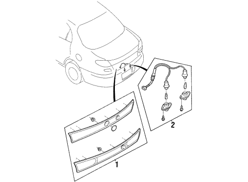 1997 Ford Escort Rear Reflector Diagram