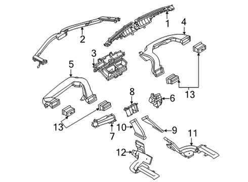 2023 Ford Maverick Ducts Diagram