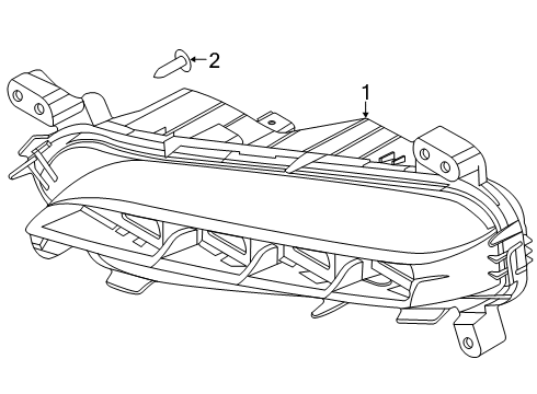 2023 Lincoln Aviator Fog Lamps Diagram