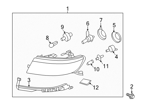 2010 Lincoln MKZ Headlamps, Electrical Diagram 1 - Thumbnail