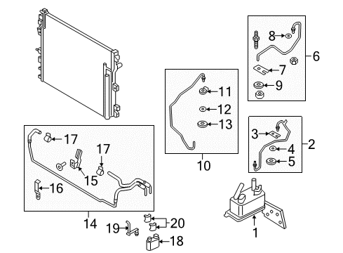 2016 Ford Edge Oil Cooler, Transmission Diagram 2 - Thumbnail