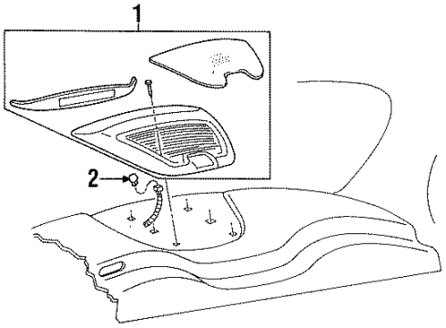 1997 Lincoln Continental Bulbs Diagram