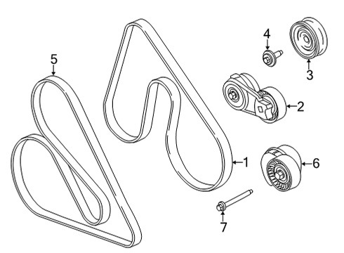 2021 Ford F-150 Belts & Pulleys Diagram 8 - Thumbnail