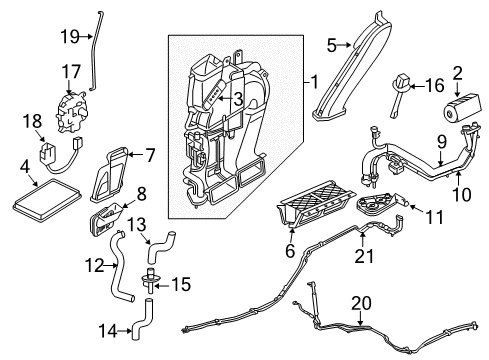 2009 Ford Escape Auxiliary Air Conditioner Diagram