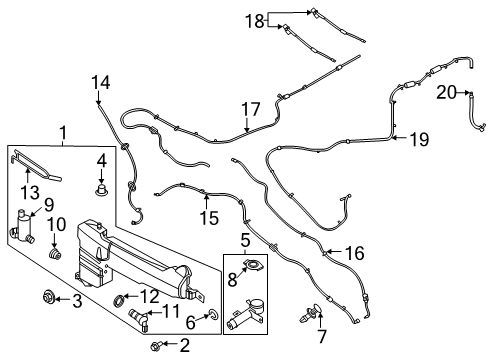 2021 Ford Police Interceptor Utility Wipers Diagram 2 - Thumbnail