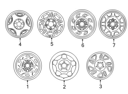 2011 Ford Ranger Wheels Diagram 2 - Thumbnail