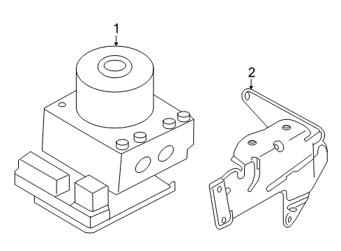 2007 Mercury Mariner Anti-Lock Brakes Diagram 1 - Thumbnail