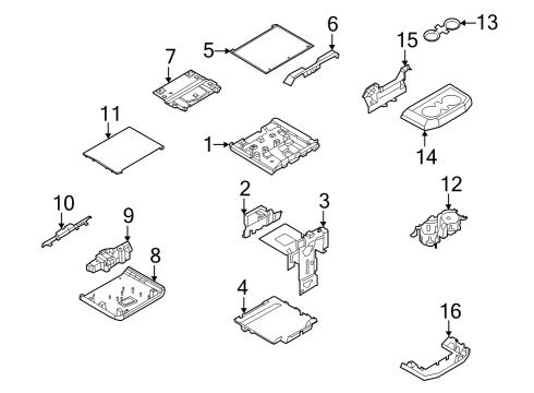 2023 Ford F-150 Lightning Front Console Diagram 5 - Thumbnail