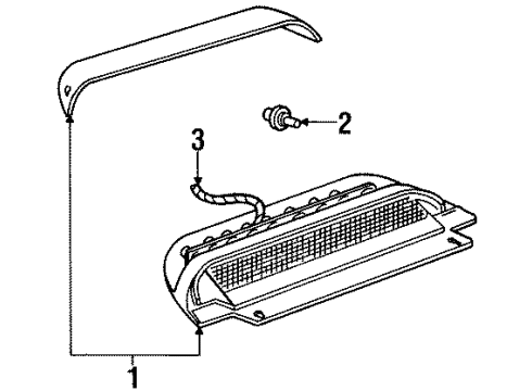 1997 Mercury Mystique Bulbs Diagram 3 - Thumbnail