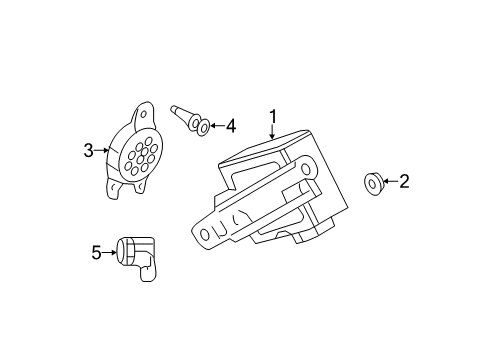 2014 Ford Mustang Parking Aid Diagram 1 - Thumbnail