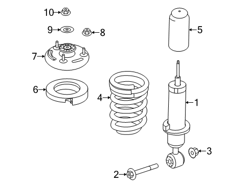 2014 Ford Expedition Washer Diagram for EL1Z-00810-A