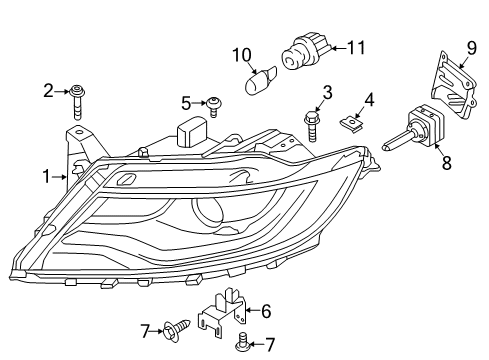 2018 Lincoln MKX PROCESSOR - LIGHTING CONTROL Diagram for FG9Z-13C788-H