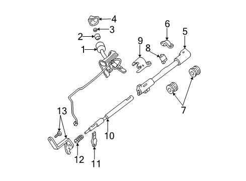 1997 Ford F-150 Gear Shift Control - AT Diagram