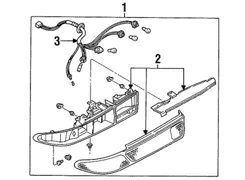 1997 Ford Probe Combination Lamps Diagram