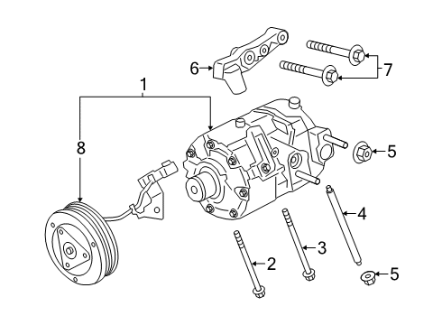 2021 Ford Escape A/C Compressor Diagram