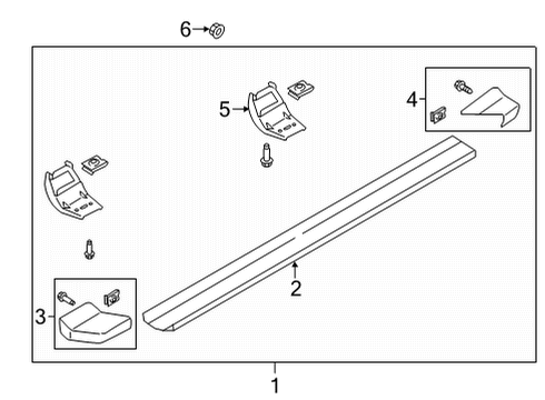 2021 Ford F-150 Running Board Diagram 5 - Thumbnail