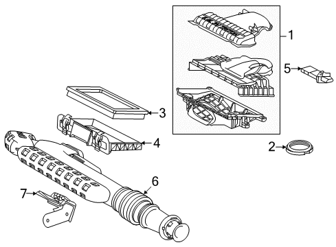 2007 Lincoln Mark LT Air Intake Diagram