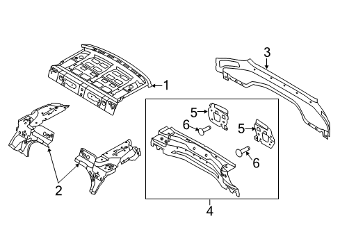 2015 Ford Focus Rear Body Diagram 3 - Thumbnail