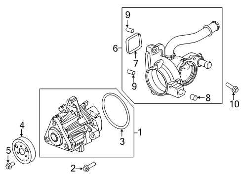 2024 Ford Edge Water Pump Diagram 1 - Thumbnail