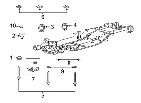 2021 Ford F-150 Frame & Components Diagram 2 - Thumbnail