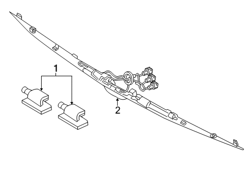 2017 Lincoln MKX License Lamps Diagram