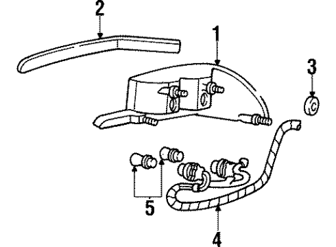 1994 Mercury Grand Marquis Tail Lamps Diagram