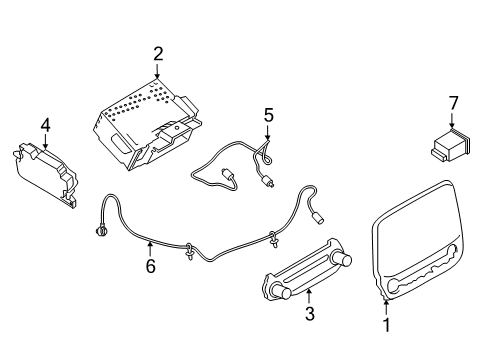 2019 Ford EcoSport Cable Assembly Diagram for GN1Z-14D202-N