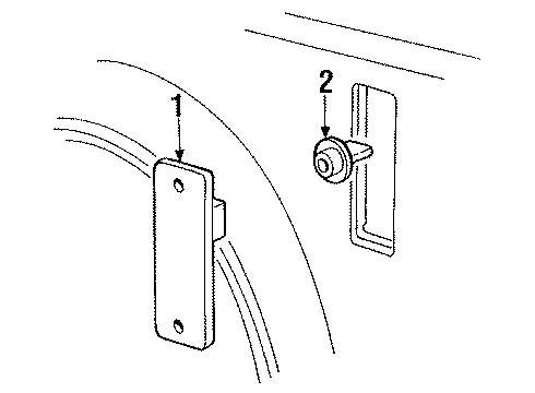 1985 Ford Bronco II Side Marker Lamps Diagram