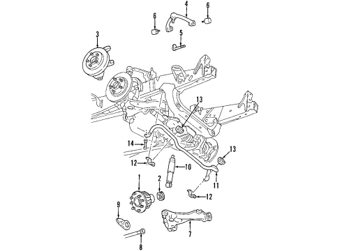 1997 Ford F-150 Bar - Stabilizer Diagram for XL3Z-5482-EA