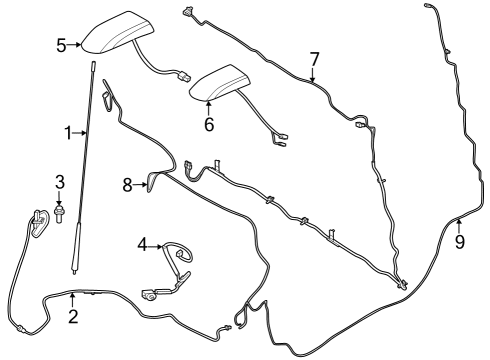 2024 Ford F-250 Super Duty Antenna & Radio Diagram 2 - Thumbnail