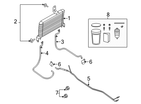 2013 Ford E-150 Oil Cooler Diagram 1 - Thumbnail